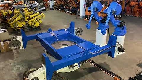 MOTOMAN welding cell: 2x EH80 nx100 and H posicioner at UsedRobotsTrade