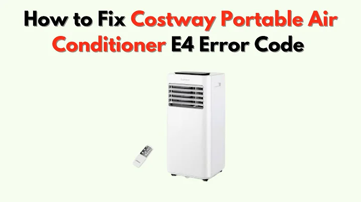 How to Fix Costway Portable Air Conditioner E4 Error Code – Water Overflow or Drainage System Reset