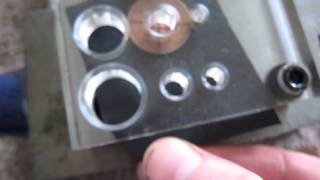 How to use a Die Punch - How to get an even center Hole COIN RING MAKING @CaptainMyCaptain33