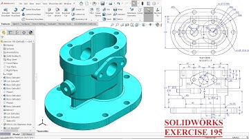 SolidWorks Tutorial for beginners Exercise 195