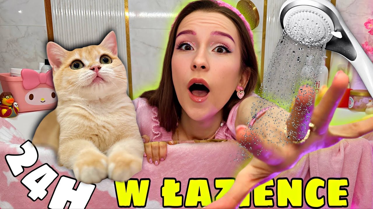 24h Z KOTEM W ŁAZIENCE!