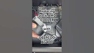 Upgrading stock AMD Cooler with DEEPCOOL AG400 #shorts #pc #cpucooler #install #guide #stepbystep