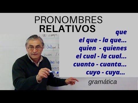 Pronombres relativos en español
