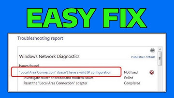 How To Fix Local Area Connection Doesn