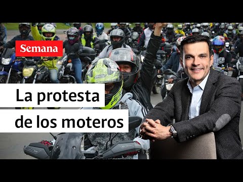¿Por qué protestan los moteros en Colombia? Juan Diego Alvira habló con ellos | Semana Noticias