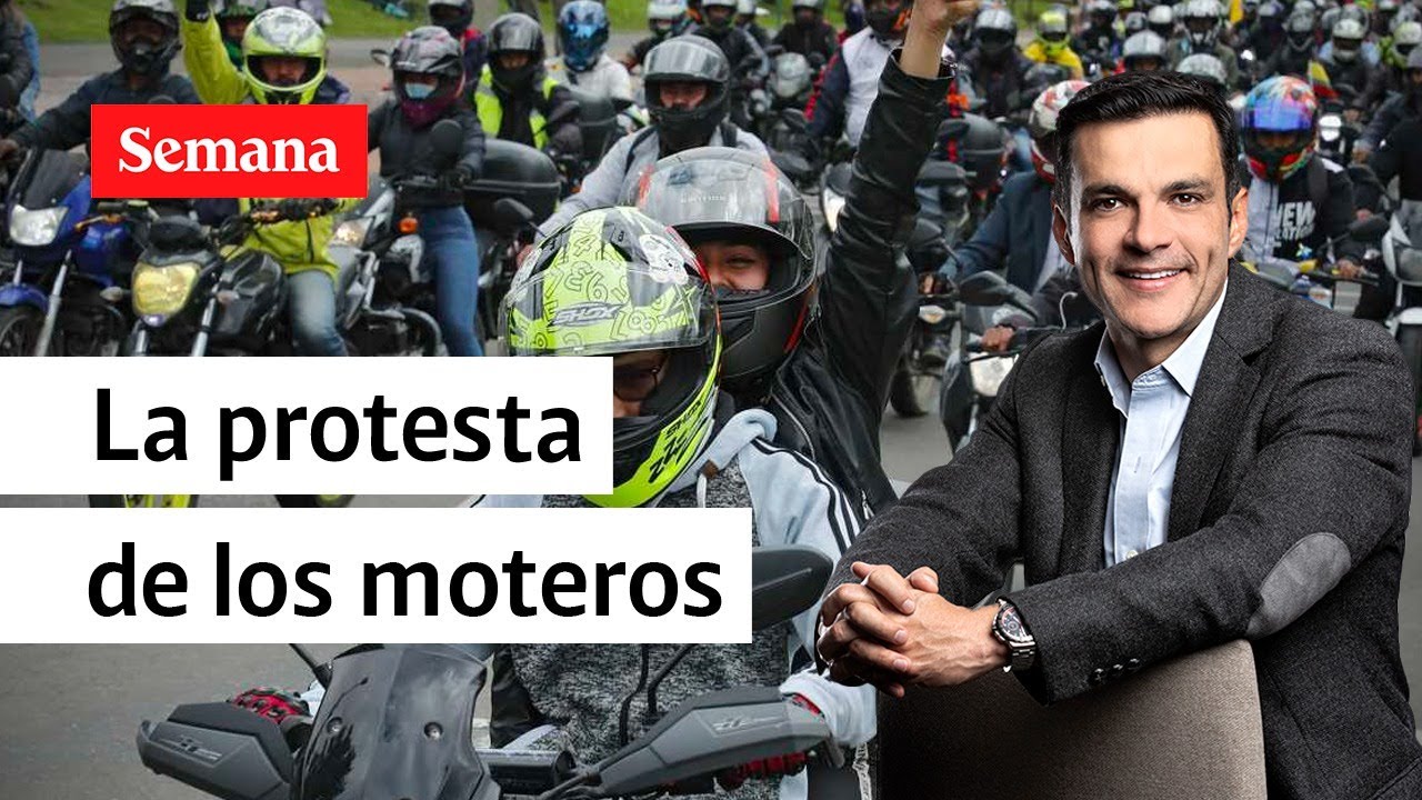 ¿Por qué protestan los moteros en Colombia? Juan Diego Alvira habló con ellos | Semana Noticias