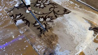 Disgustingly dirty wonderful carpet-Cleaning Satisfying Rug Cleaning-Satisfying Video-ASMR Cleaning