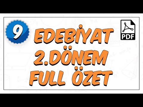 9.Sınıf Edebiyat | 2.Dönem Full Özet