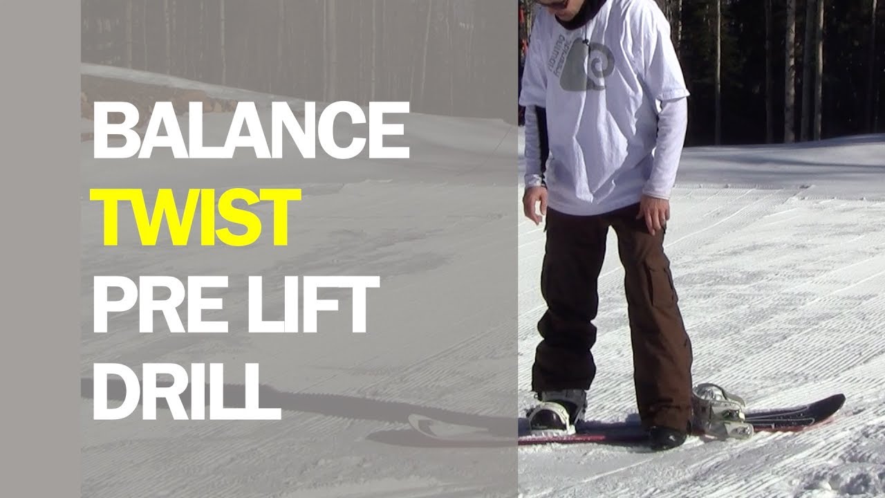 Beginner Snowboard Lesson Balance Twist Drill YouTube