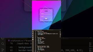 Animated Login  page Using HTML CSS 🔥 | Modern UI Design  #coding #htmlcssjavascript #shorts #yt