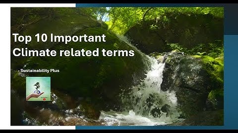 Top 10 Important Climate related terms.