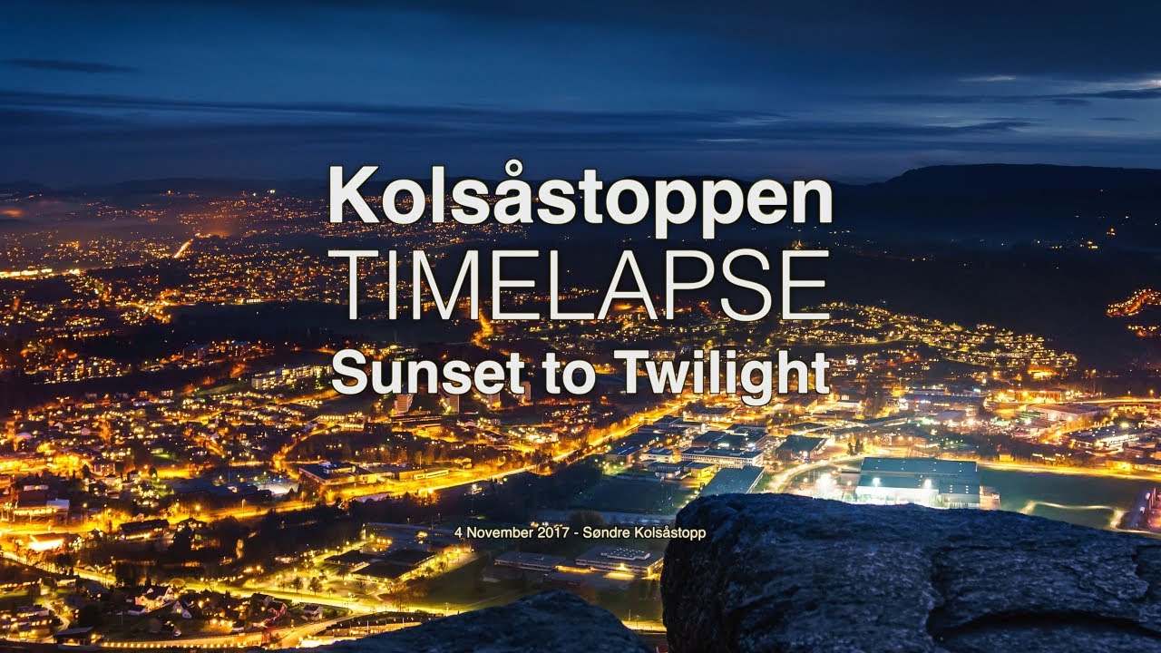 2017 11 04 Kolsåstoppen Søndre Timelapse in 4K