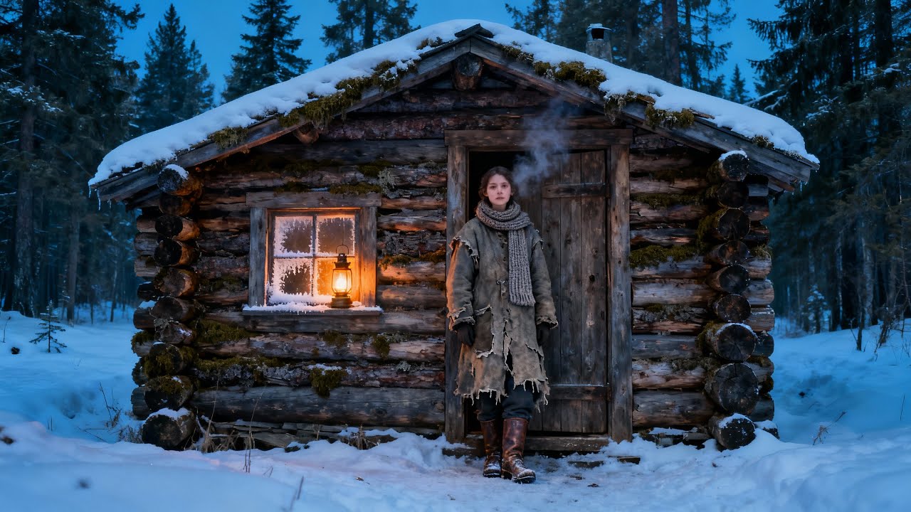 Thrown Out at 16, She Built a Log Cabin for $200   Until It Survived 30 Brutal Winters