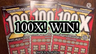 100X! WIN! $60 CA Scratchers
