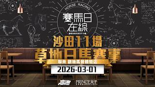 #賽馬日在線｜沙田11場 草地日馬賽事｜2026-03-01｜賽馬直播｜香港賽馬｜主持：韋少及Win 嘉賓：安德烈及三寶  推介馬：棟哥、Logic Horse、Will｜@WHR-HK