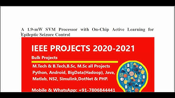 svm processor with on chip active learning for epileptic seizure control