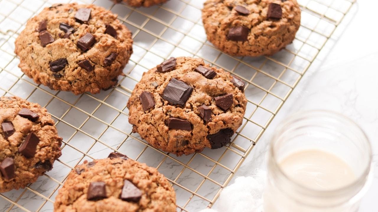 LAS MEJORES GALLETAS VEGANAS DE AVENA CON CHISPAS 🍪