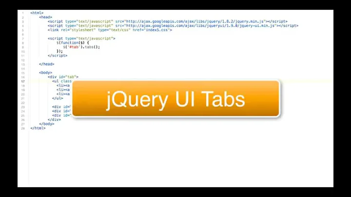 Using jQuery UI Tabs Plugin