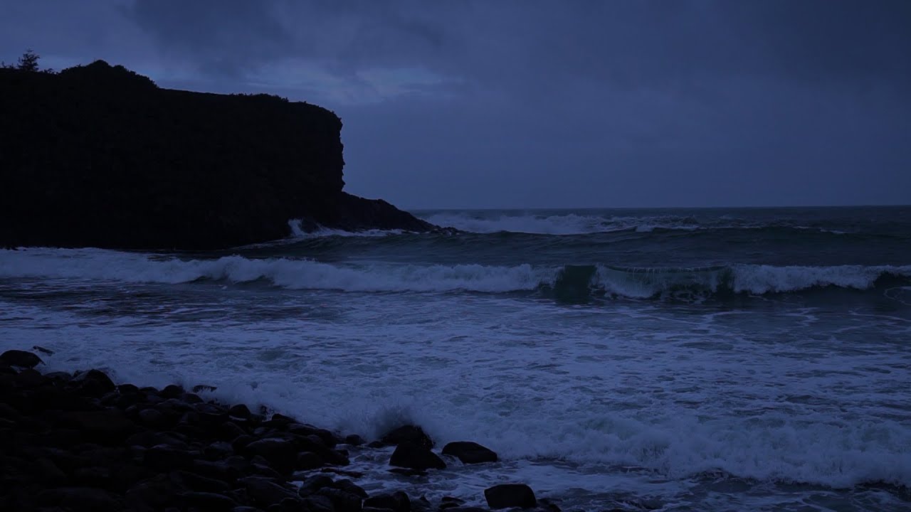 FALL INTO SLEEP INSTANTLY - Relaxing Ocean At Night For Insomnia & Stress Relief