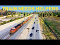 UP Train Stalls and Needs Helpers to get over the Hill! ~ Railfanning in San Timoteo