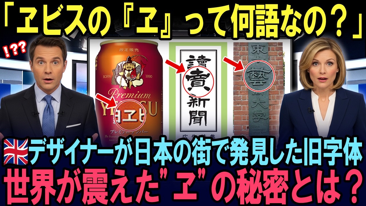 【海外の反応】「日本人はこの字が読めてるの？」日本の街に残る