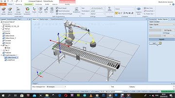 ABB ROBOTSTUDIO pic n place with conveyor
