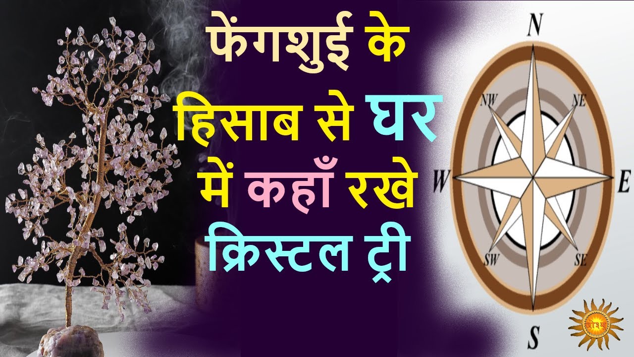 घर की इस दिशा में लगा क्रिस्टल ट्री लाता है सौभाग्य और सुख-शांति | fengshui tips for crystal tree