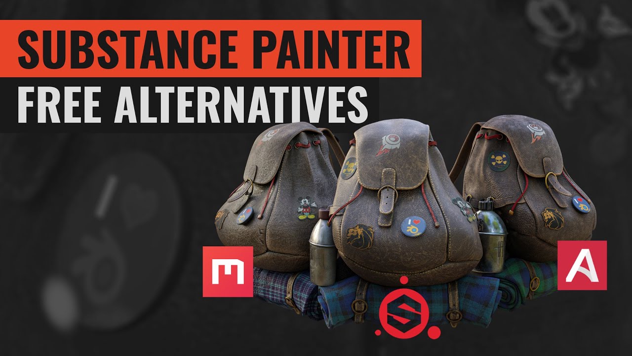 Free Substance Painter Alternatives - vs Quixel - YouTube