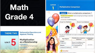 Math grade 4 / unit 5 / multiplicative comparison / ماث الصف الرابع الابتدائي
