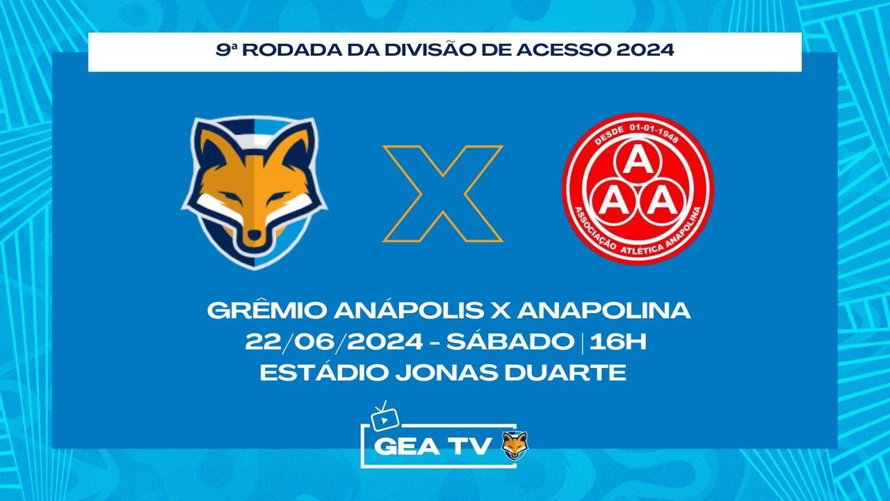 Grêmio Anápolis 2 X 1 Anapolina Camp. Goiano Divisão de acesso 2024 ...
