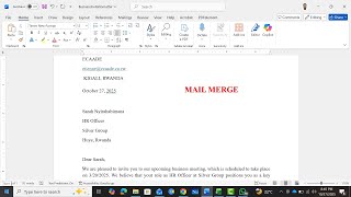Master Mail Merge: Word+Excel +Outlook(Step-by-Step Tutorial) | Send Personalized Emails in Minutes!