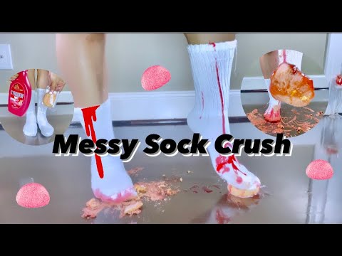 ✨MESSY SOCK CRUSH [Socks Sauce & Snowballs] 🧦✨ #socks #crush