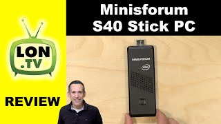 Minisforum s40 PC on a Stick Review - Windows 10 on a Dongle!