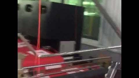 Non woven loop handle sewing and cutting machine, non woven shopping bag make machine