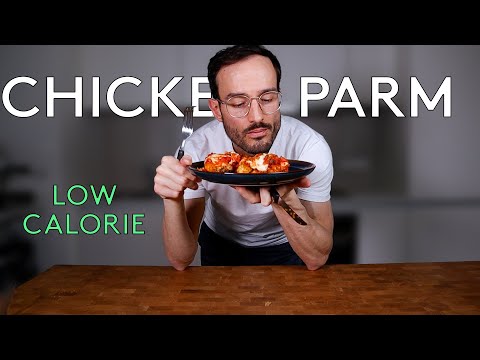 How to make Healthy Air Fryer fried Chicken Parm  Low Calorie Chicken Parmesan  Anabolic Recipe