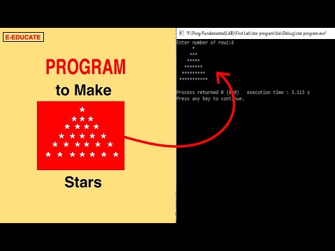 Star Pattern | Printing Pattern in C | C Programming Tutorials