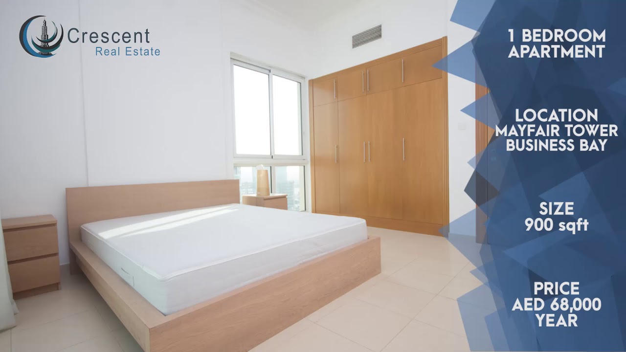 1 BEDROOM APARTMENT FOR RENT IN THE MAYFAIR TOWER BUSINESS BAY DUBAI