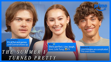 The Summer I Turned Pretty Cast React To Fan Comments | Prime Video
