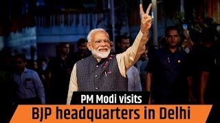 PM Modi visits BJP headquarters in Delhi