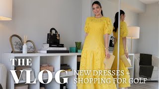 SPRING/SUMMER DRESSES TRYON HAUL + SHOPPING FOR GOLF ATTIRE | VLOG S5:E12 | Samantha Guerrero