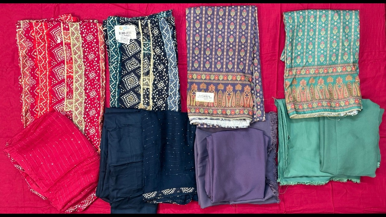 🌺 लेटेस्ट मुस्लिन & जयपुरी प्रिंट सूट कलेक्शन 🌺📲 For order: 8506978162