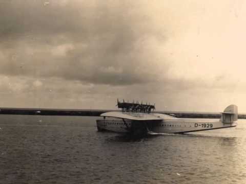 Hidroavión DO X de Dornier en el Puerto de La Luz de Las Palmas, febrero de 1931.