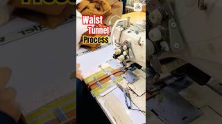 Waist Tunnel Process 🔥 | Garments Sewing Shorts #shorts #garments