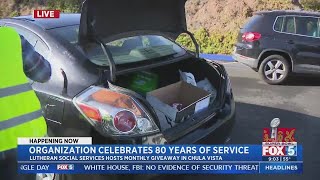 Families receive free groceries at food distribution drive in Chula Vista