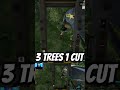 3 TREES 1 CUT - CUTTING TREES - FDR Logging Mods - FS22 #logging ##forestry #fellerbuncher #skills