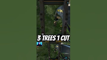 3 TREES 1 CUT - CUTTING TREES - FDR Logging Mods - FS22 #logging ##forestry #fellerbuncher #skills