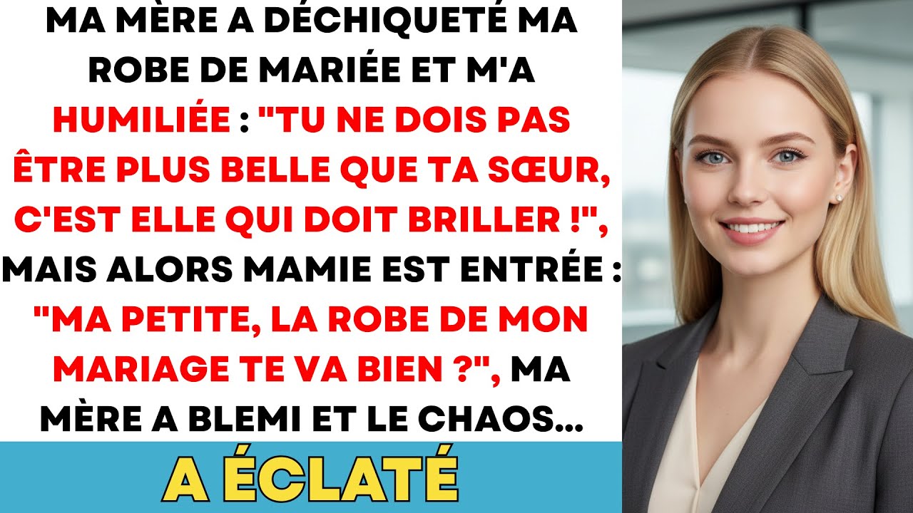 Ma Mère A Déchiqueté Ma Robe De Mariée Et M'a Humiliée: 