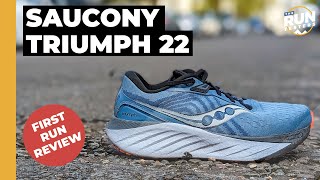 Saucony Triumph 22 First Run Review | The cushioned daily shoe gets some big updates