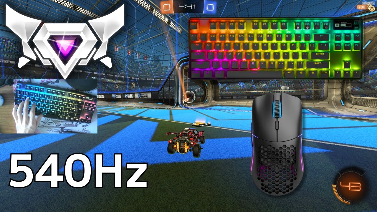 Keyboard & Mouse ASMR 😴 Rocket League Ranked🏆 Satisfying 360 FPS 4K