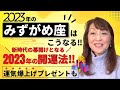 【2023年のみずがめ座はこうなる‼️予約2年待ちの占い師・富士川碧砂がガチ占い‼️✨新時代の幕開けとなる2023年の開運法‼️そして運気爆上げプレゼントも🎁💝✨】